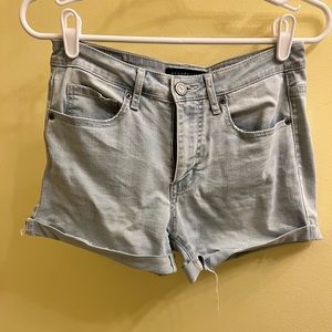High waisted denim shorts